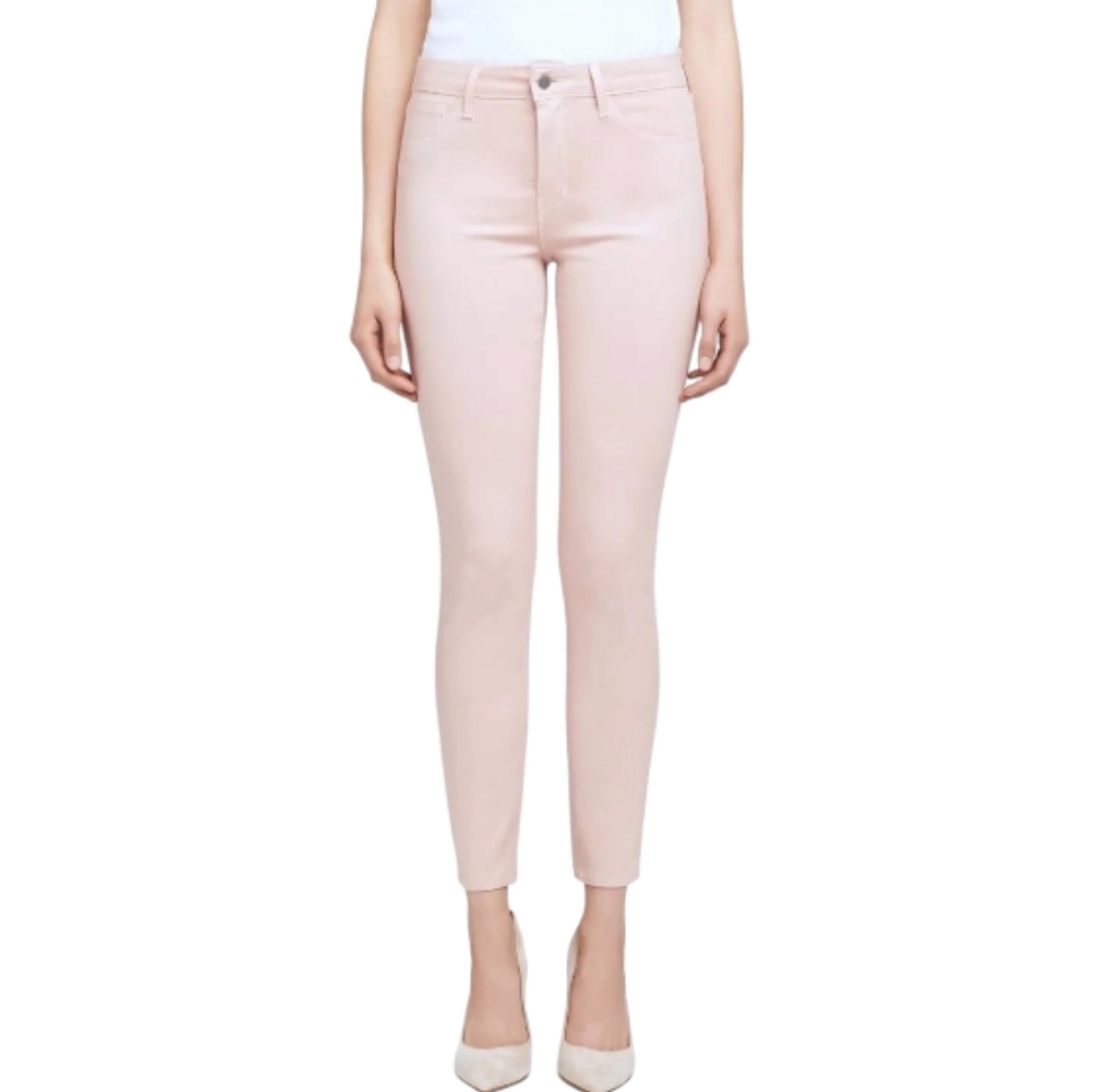 L'AGENCE Pink High Rise Skinny Jeans